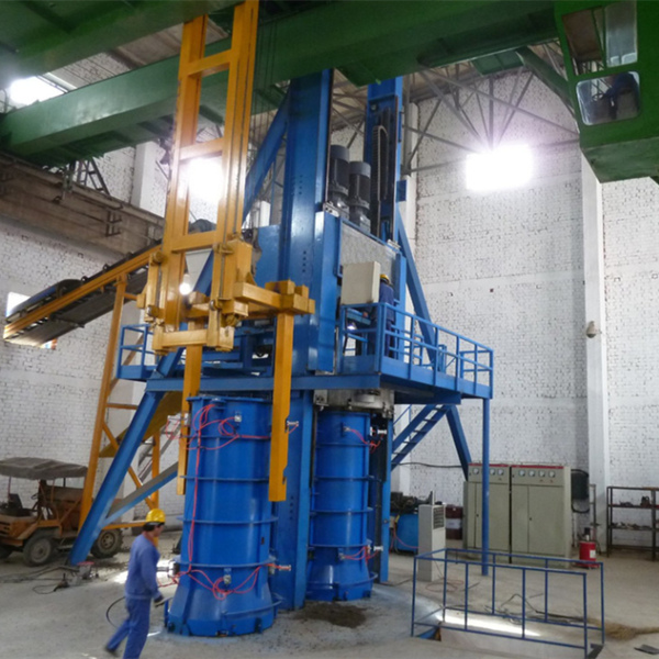 Vertical high frequency vibration pipe making machine (1)